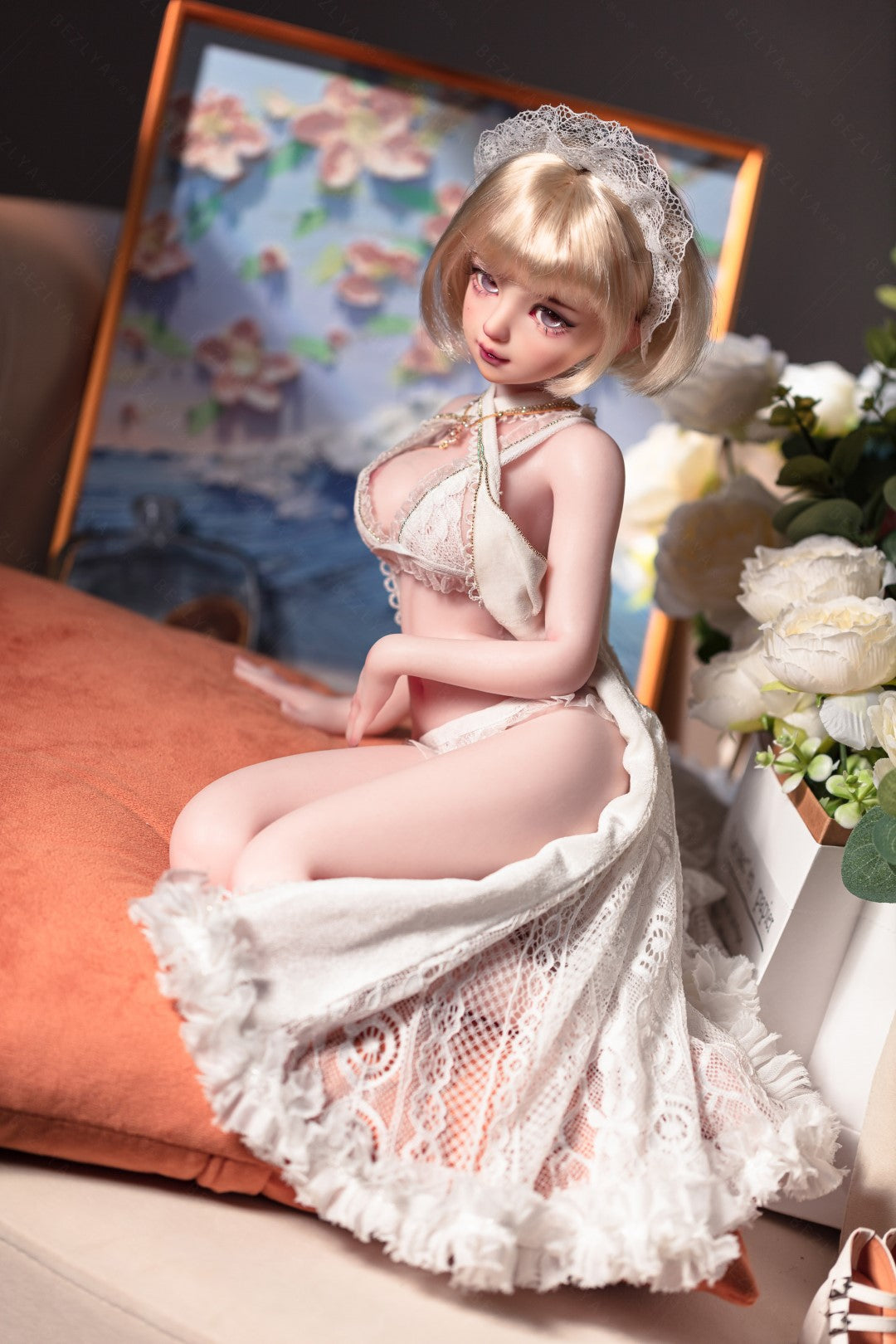 Apricot Sexdocka (Bezlya Doll 62cm E-kupa 2.2 Silikon)