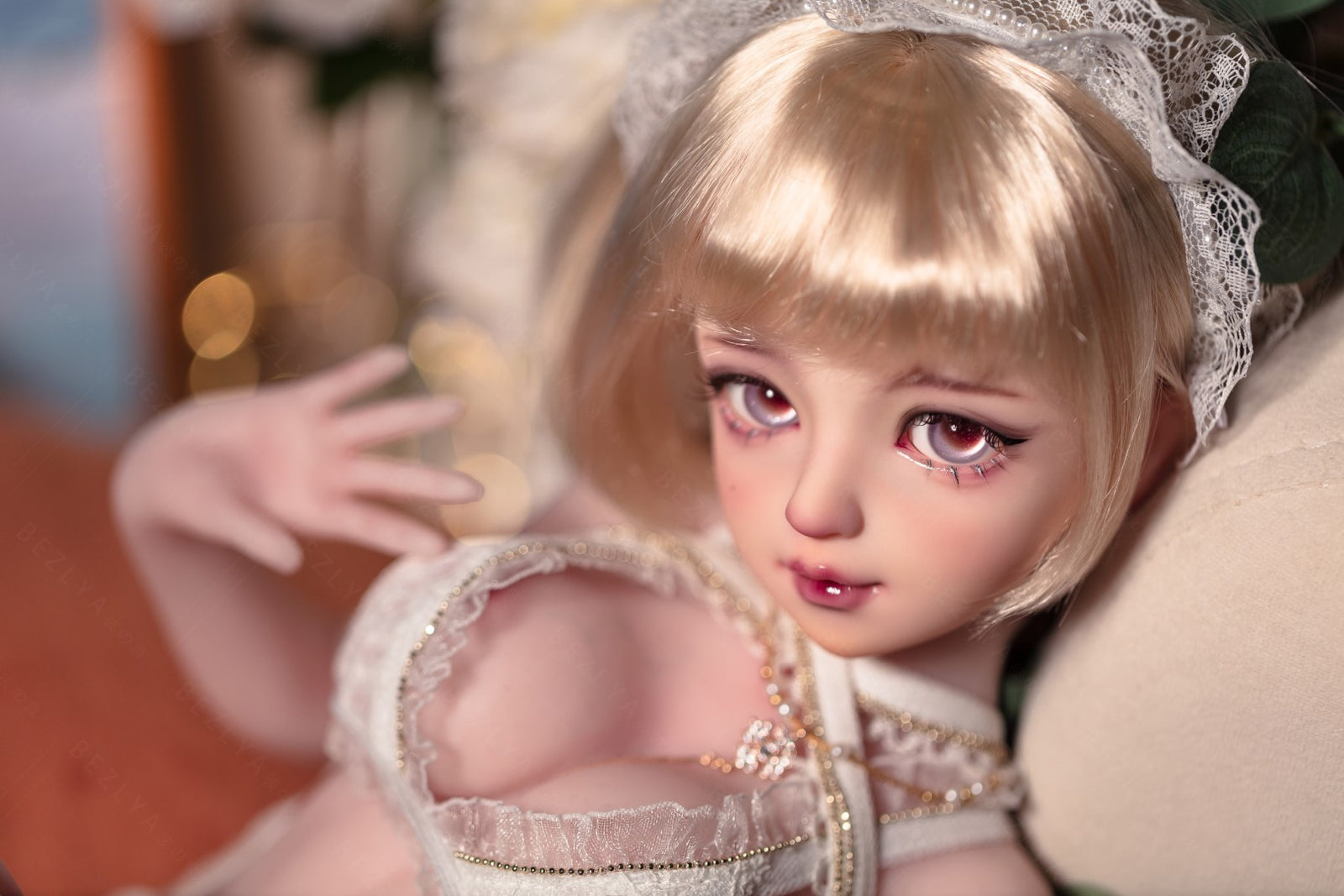 Apricot Sexdocka (Bezlya Doll 62cm E-kupa 2.2 Silikon)