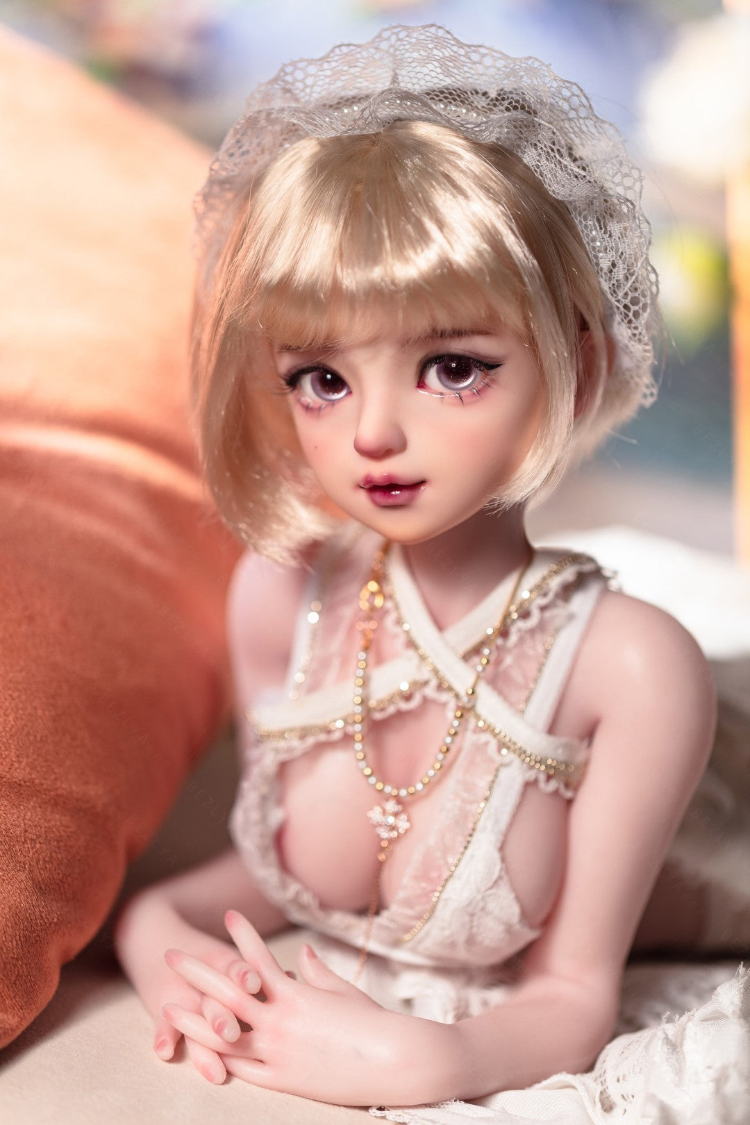Apricot Sexdocka (Bezlya Doll 62cm E-kupa 2.2 Silikon)