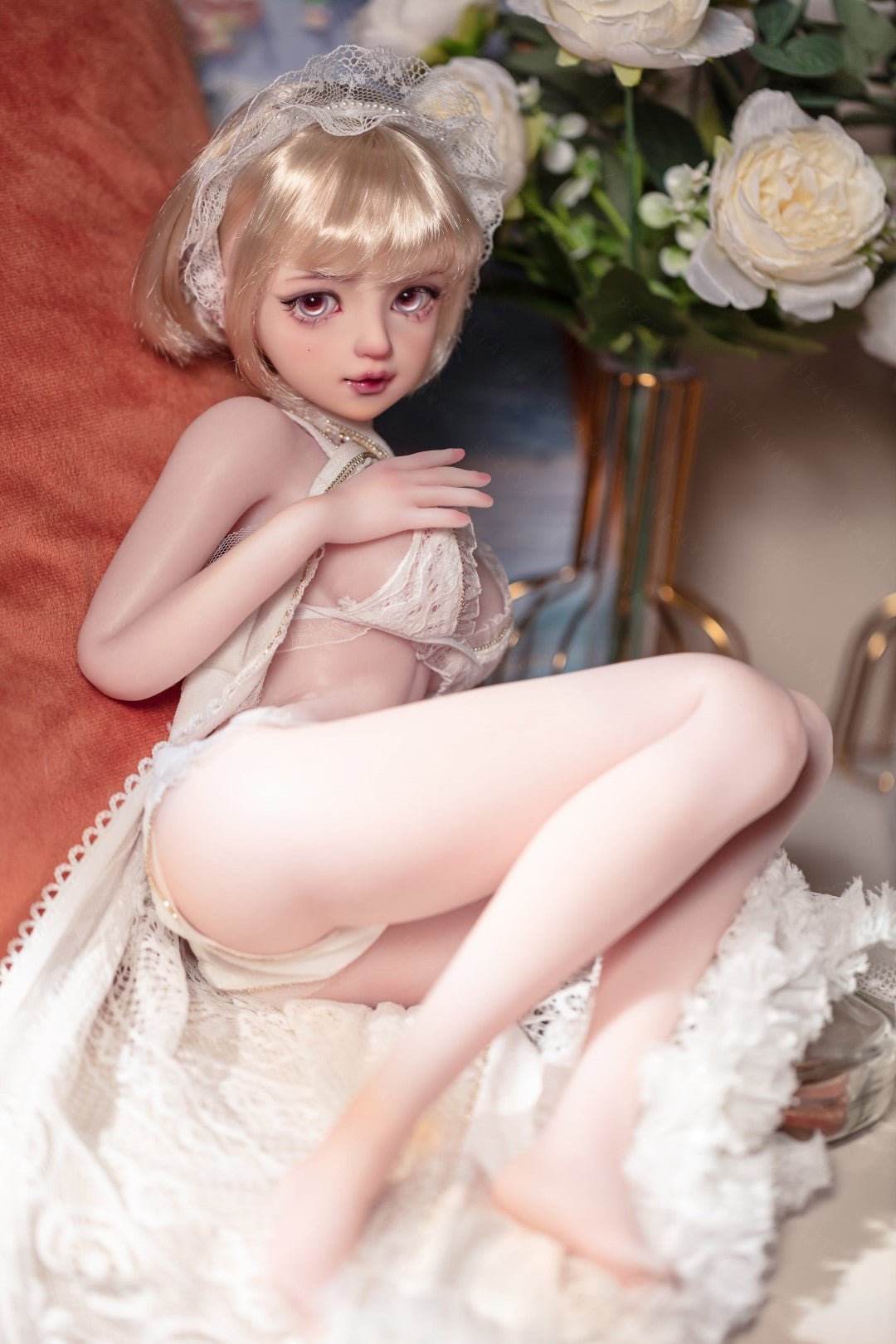 Apricot Sexdocka (Bezlya Doll 62cm E-kupa 2.2 Silikon)