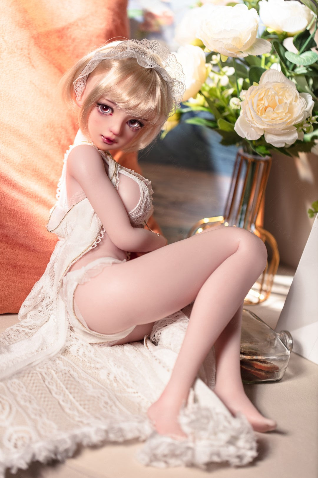 Apricot Sexdocka (Bezlya Doll 62cm E-kupa 2.2 Silikon)