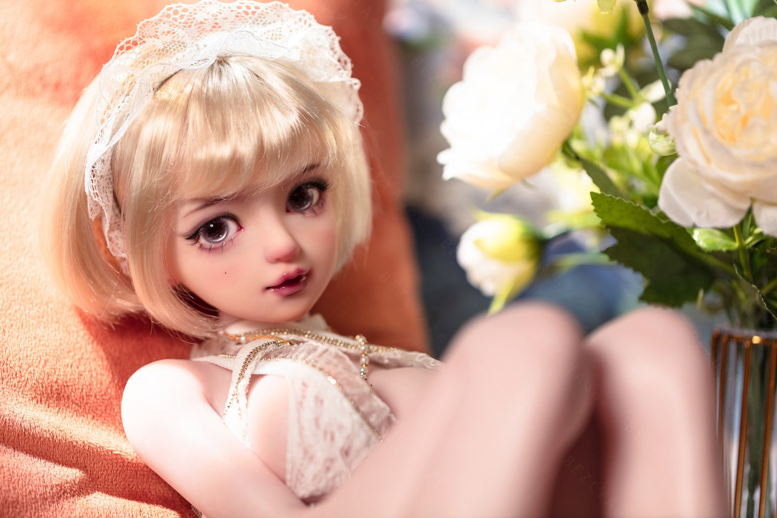 Apricot Sexdocka (Bezlya Doll 62cm E-kupa 2.2 Silikon)