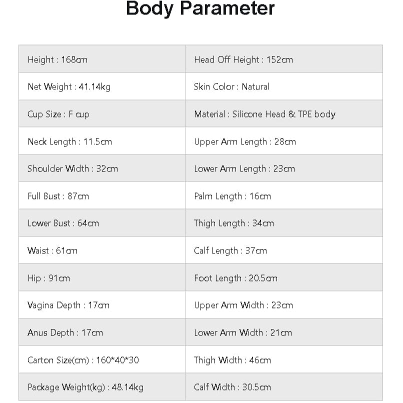Elara-B Sexdocka (LilyDoll 168cm F-Kupa #LD001 TPE+Silikon)