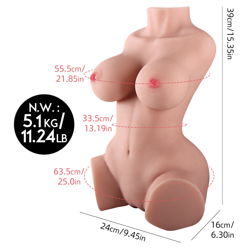 Torso Kurvig (El-Doll 39cm D-Kupa TPE) Express
