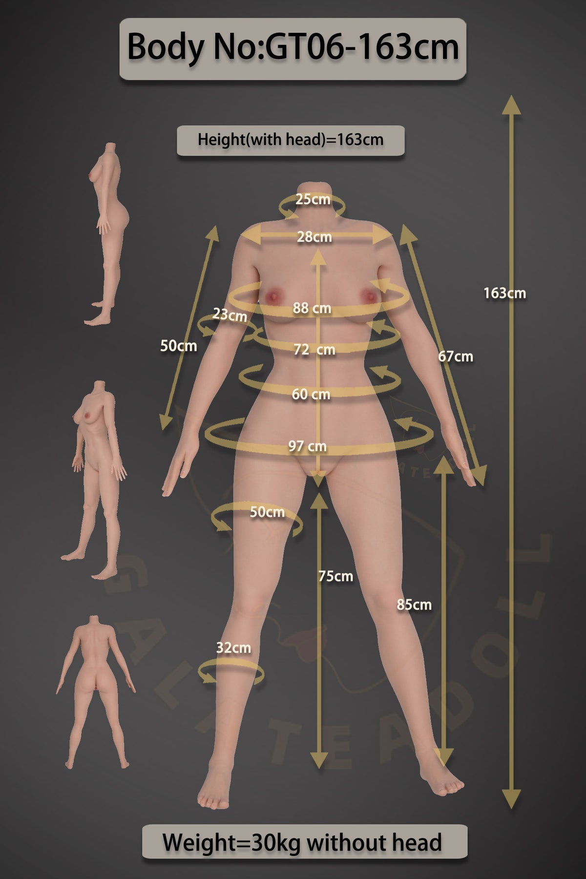 Amanda szexbaba (Galatea Doll 163 cm-es D-Cup #135 szilikon)