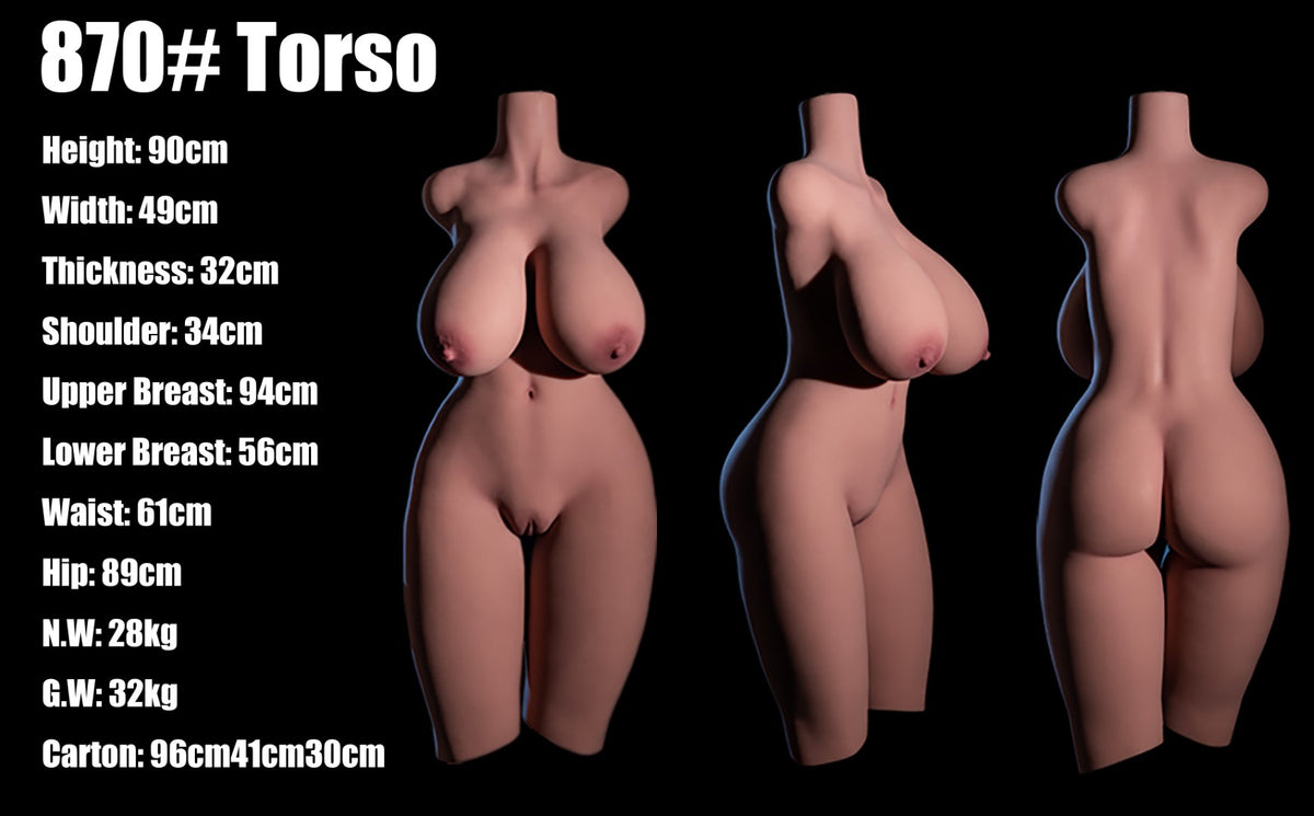 Секс-лялька Berber Torso (Climax Doll Classic 90 см L-чашка TPE)