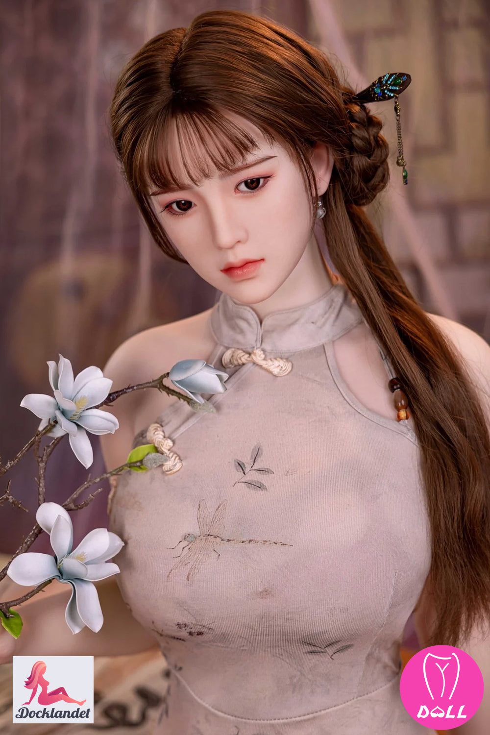 Emmy poupée sexuelle (YJL Doll Bonnet D 165 cm #396 TPE+Silicone)