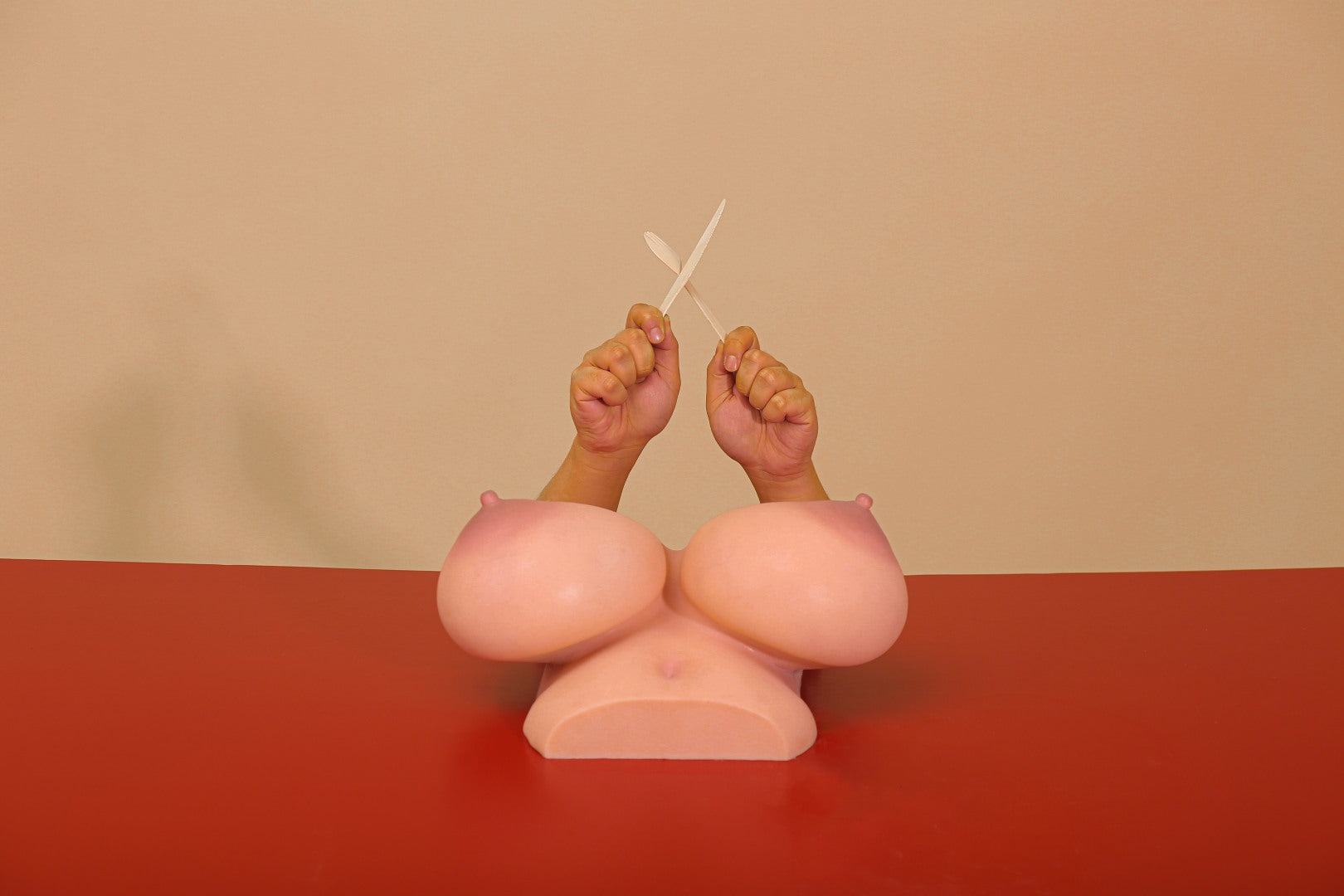 Mamas (xl) boneca sexual do tronco (Climax Doll Silicone Pro G-Cup)