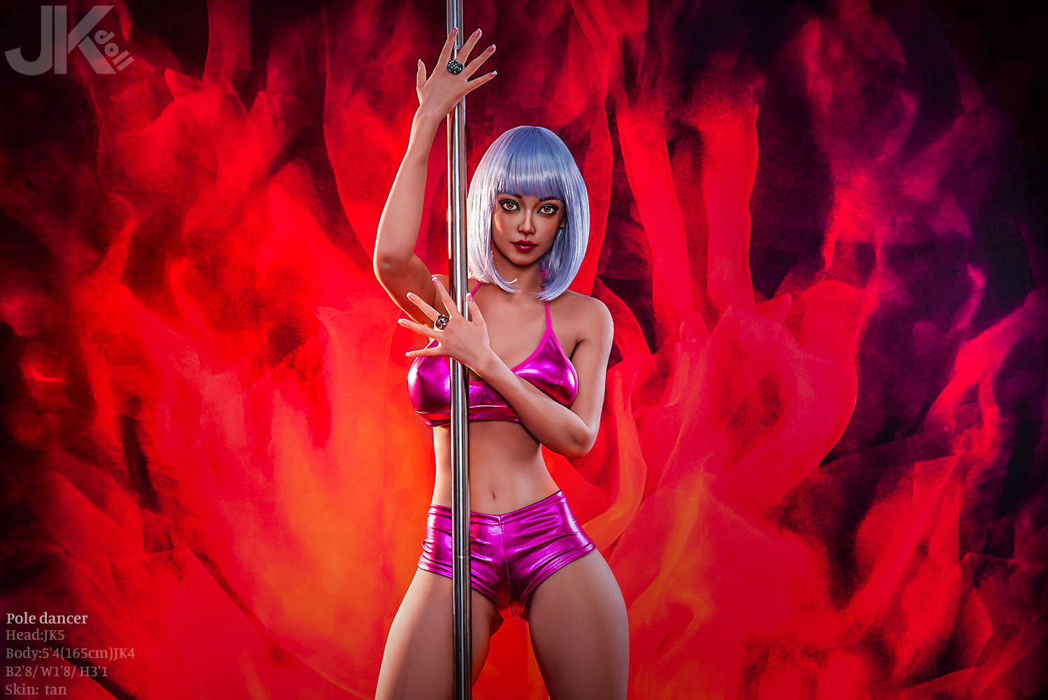 Секс кукла танцьорка на пилон (JK-Doll 165 см D-Cup JK5 TPE)