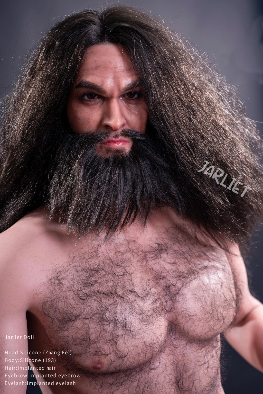 Manlig Sexdocka Zhang Fei från Jarliet – 193 cm Realistisk Docka med Muskelkropp