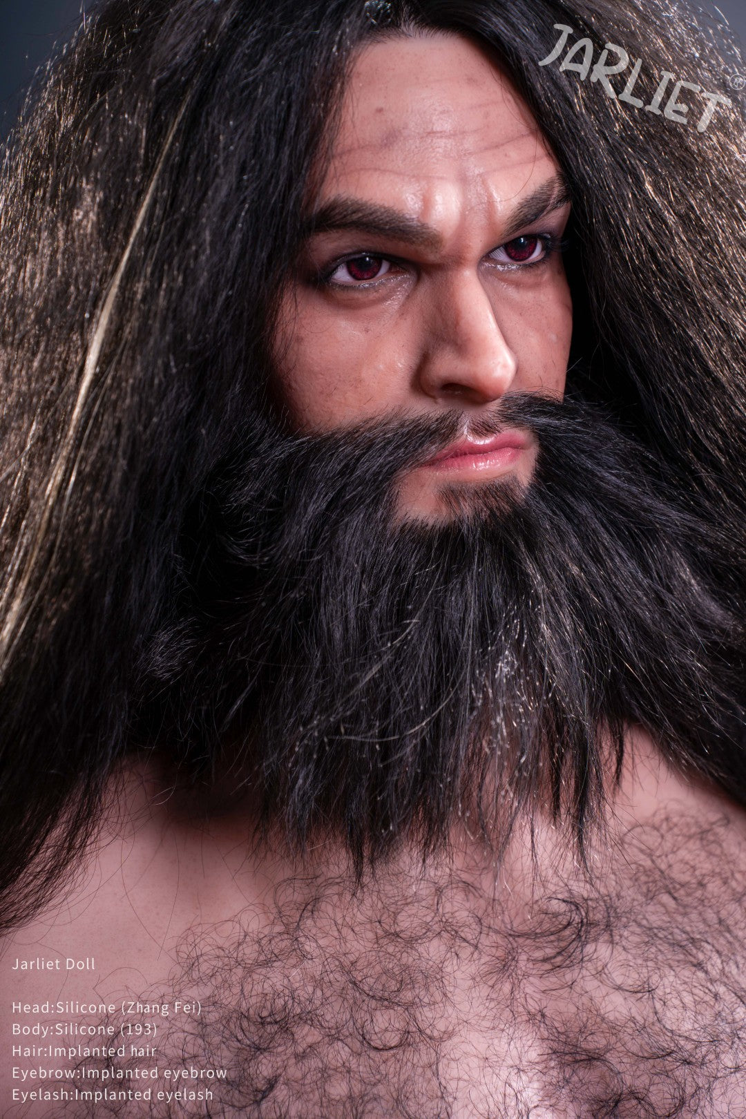 Manlig Sexdocka Zhang Fei från Jarliet – 193 cm Realistisk Docka med Muskelkropp