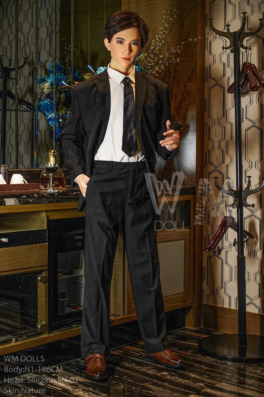 Kenji meessoost seksnukk (WM-nukk 186 cm #N1 silikoon)