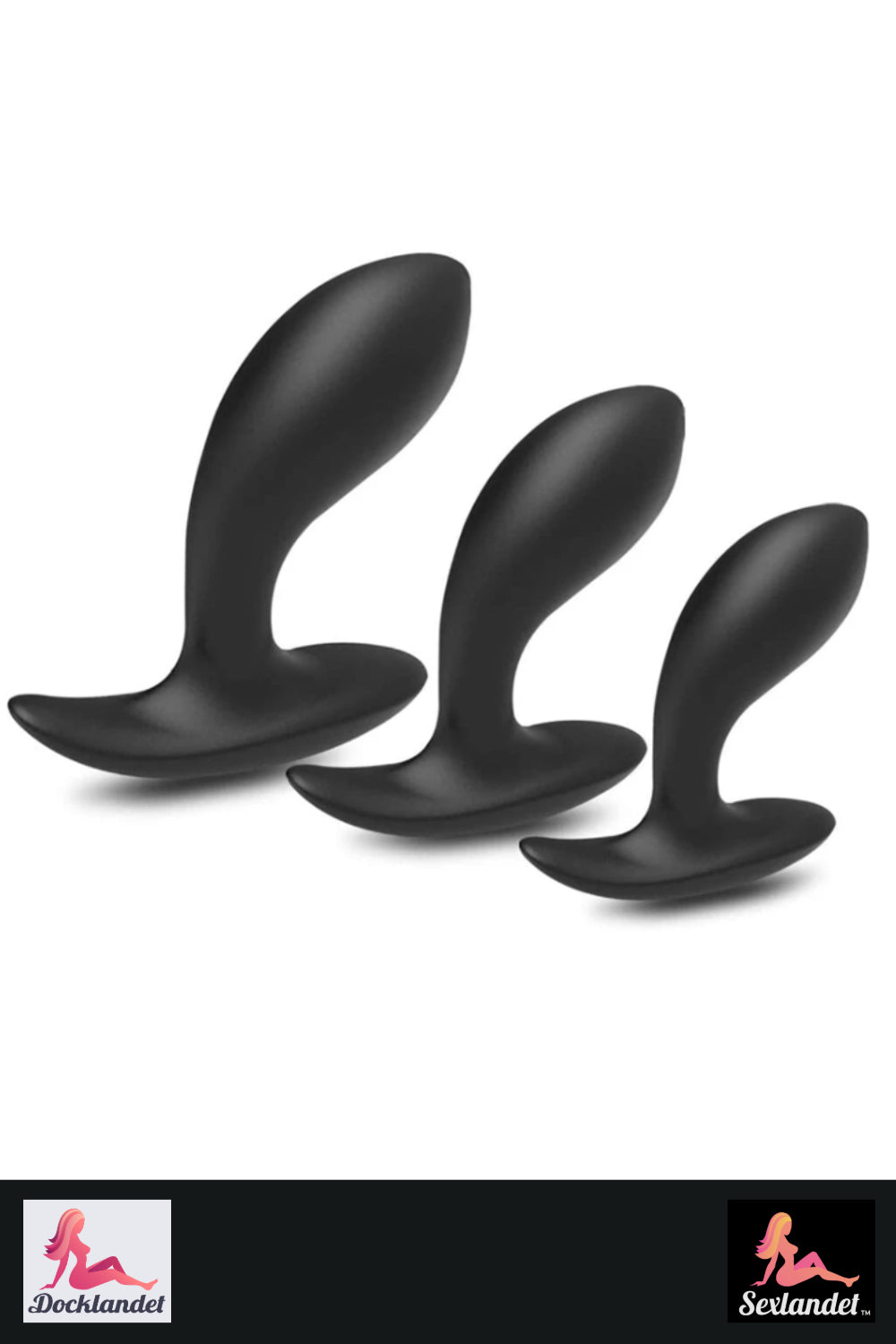 Bent Butt Plug - mit 3 Größen einstellen
