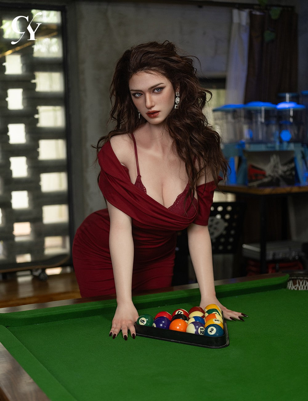 Elva секс кукла (TOP CYDOLL 176cm E-чаша TPE+силикон)