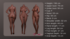 Păpușă sexuală Bella (FunWest Doll 156 cm F-Cup #037S Silicon)