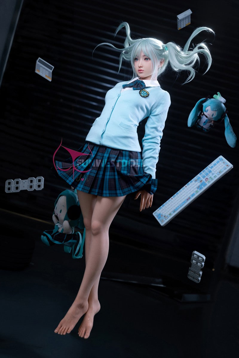 Hatsune Miko poupée sexuelle (FunWest Doll 159cm Bonnet A #041S Silicone)