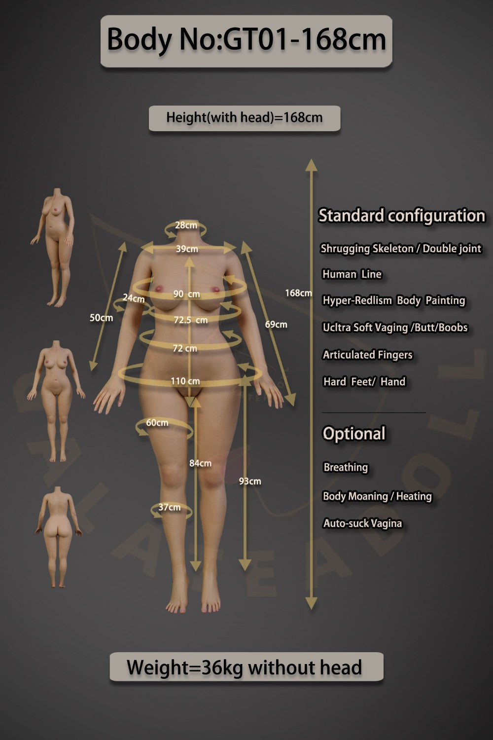 Kukulla seksi Indira (Kukulla Galatea 168cm C-Cup #044 Silikoni)
