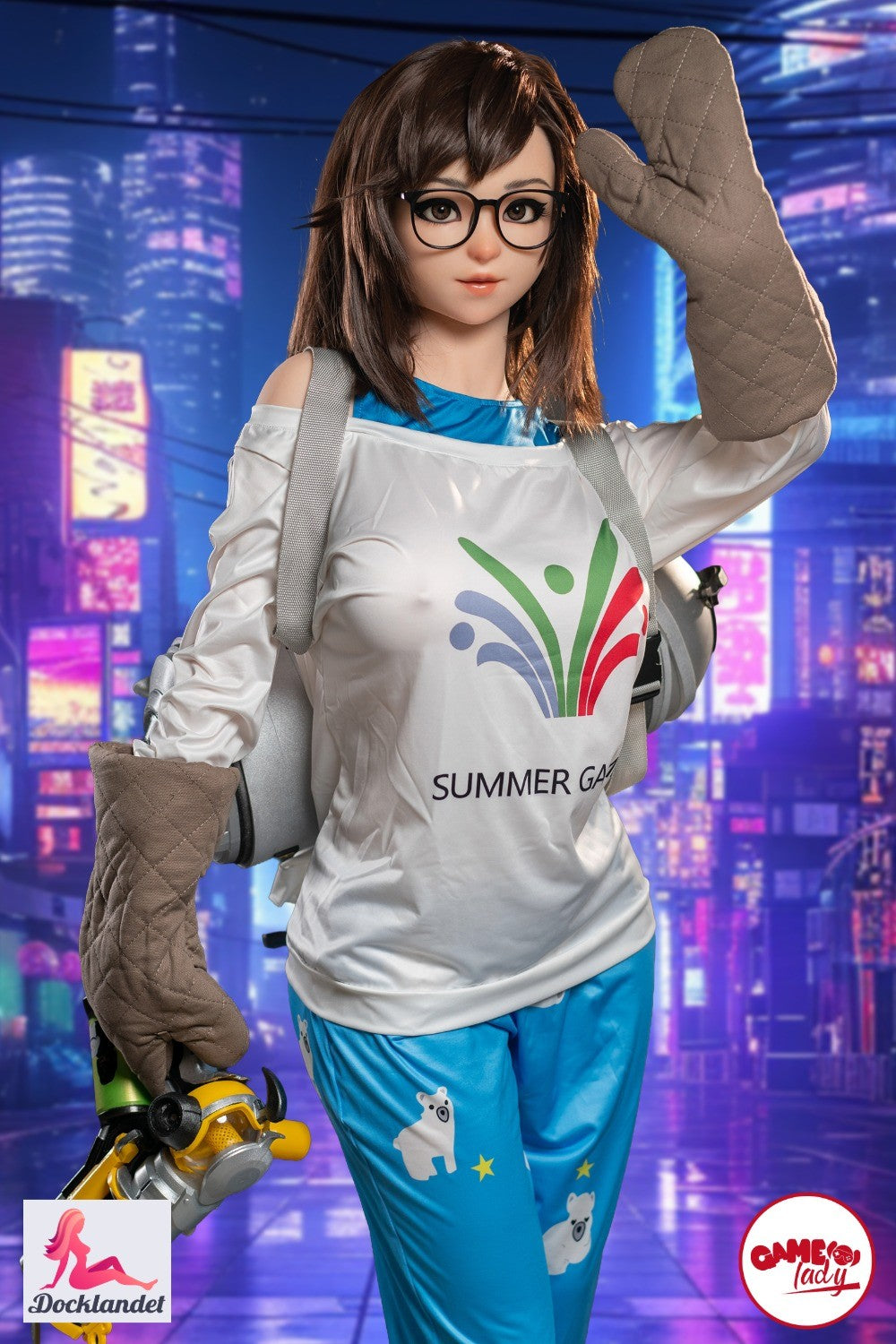 Mei is a cosplay sex doll inspired by the character Mei from the popular game Overwatch. For those of you looking for an Overwatch sex doll and are a fan of Mei, this is really something to check out! Sex doll Mei is 165 cm and has a curvy body with large breasts (size G cup). A high-quality Overwatch sex doll made entirely of silicone from the well-known brand Game Lady Doll. This is not an official Overwatch product but a so-called "cosplay doll" with a stylish appearance and style inspired by Mei. The ou