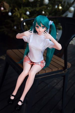 Miku Sex Doll (Climax Doll Mini silicone B-Cup) da 60 cm)