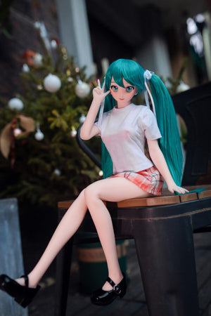 Miku szexbaba (Climax Doll Mini 60 cm B-kupa szilikon)