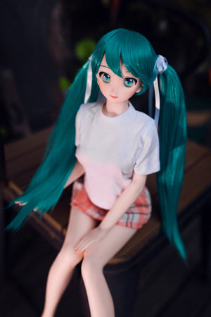 Miku Sex Doll (Climax Doll Mini silicone B-Cup) da 60 cm)