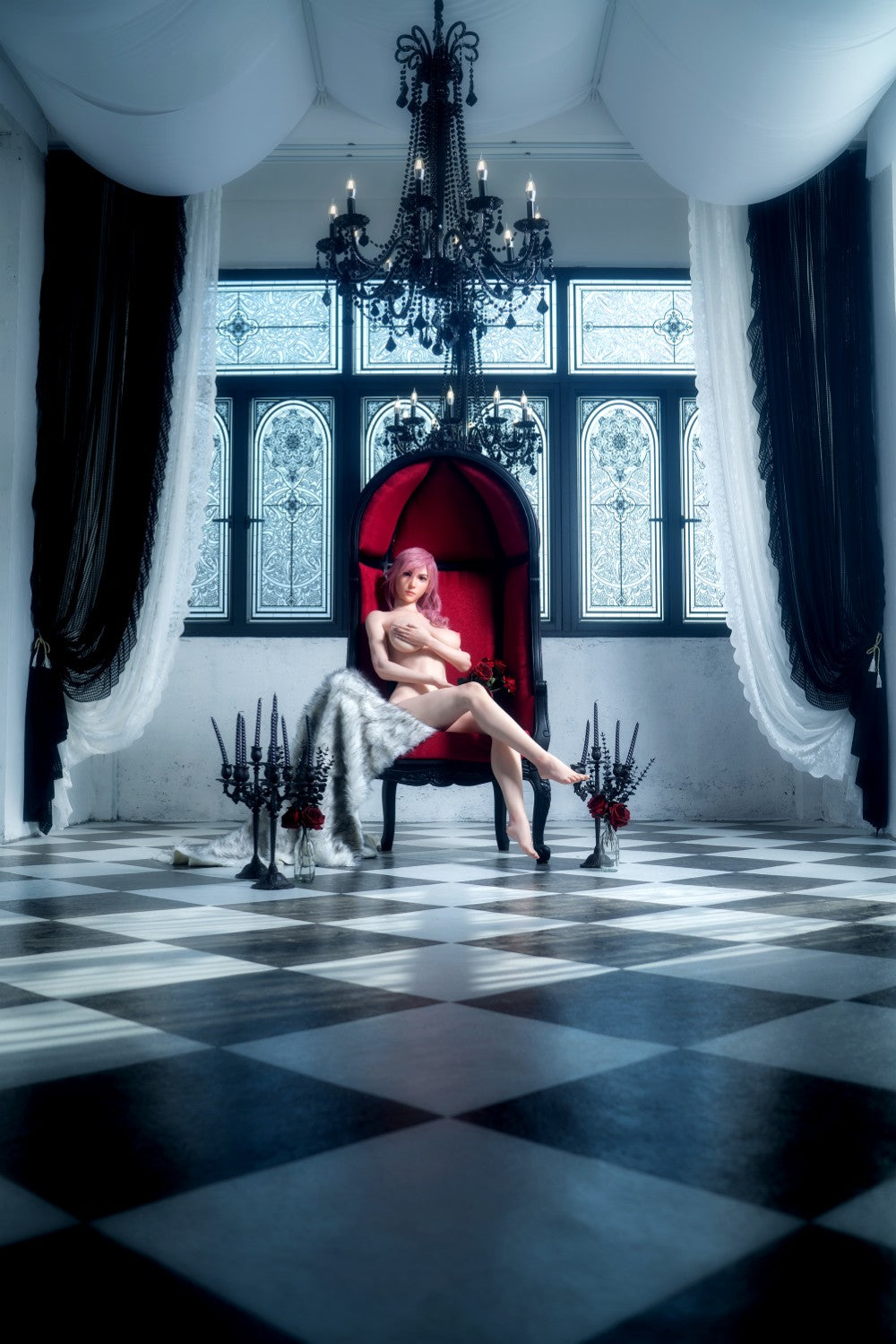 Lightning papusa sexuala (Game Lady 171 cm G-Cup nr.19 silicon)