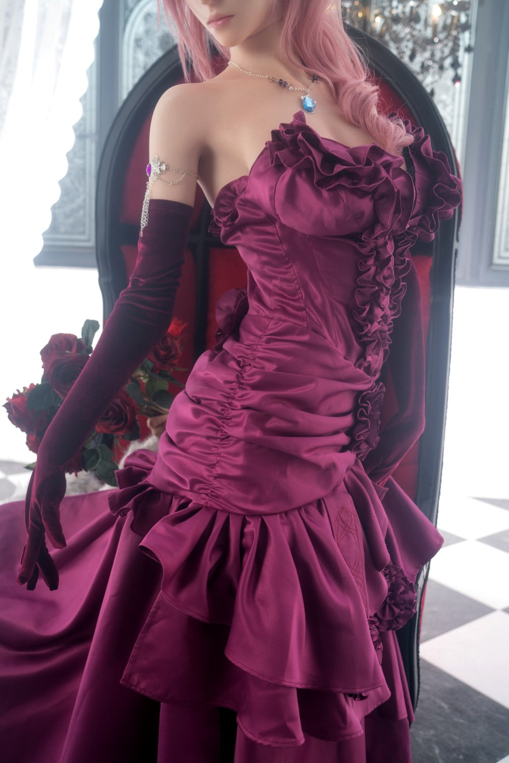 Lightning papusa sexuala (Game Lady 171 cm G-Cup nr.19 silicon)