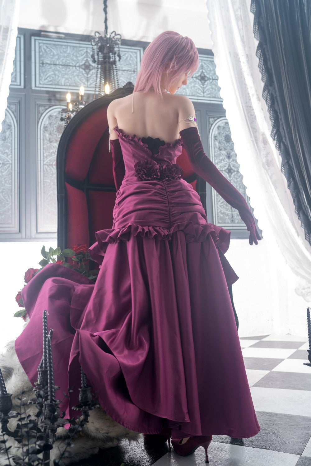 Lightning papusa sexuala (Game Lady 171 cm G-Cup nr.19 silicon)