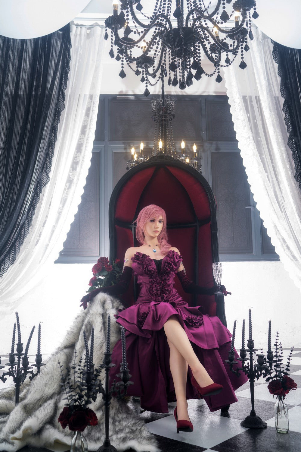 Lightning papusa sexuala (Game Lady 171 cm G-Cup nr.19 silicon)