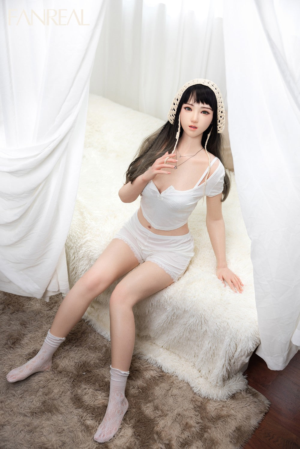 Jia poupée sexuelle (FanReal Doll 158cm bonnet B Silicone)