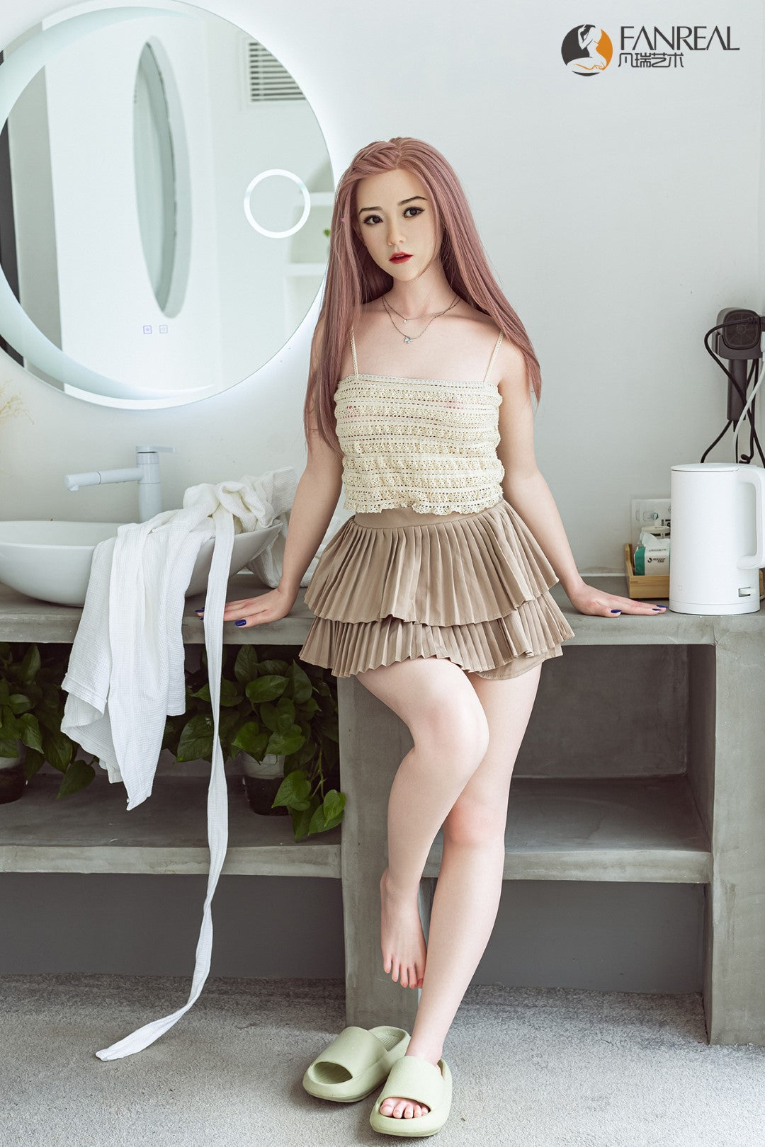 Qian poupée sexuelle (FanReal Doll 158cm bonnet B Silicone)