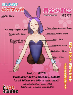 Fukada ryoko torso sex doll (Elsa Babe 83cm RHC007 Silicone)