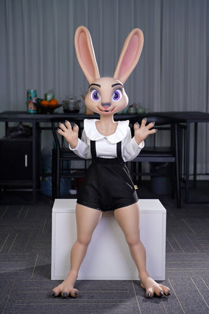 Păpușă sexuală rabbitie (Dolls Castle Siliconul C-Cup de 120cm)