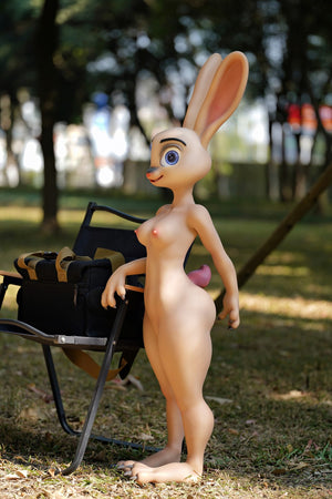 Judy the Rabbit Sex Doll (Dolls Castle 120 cm c-cup siliconen)