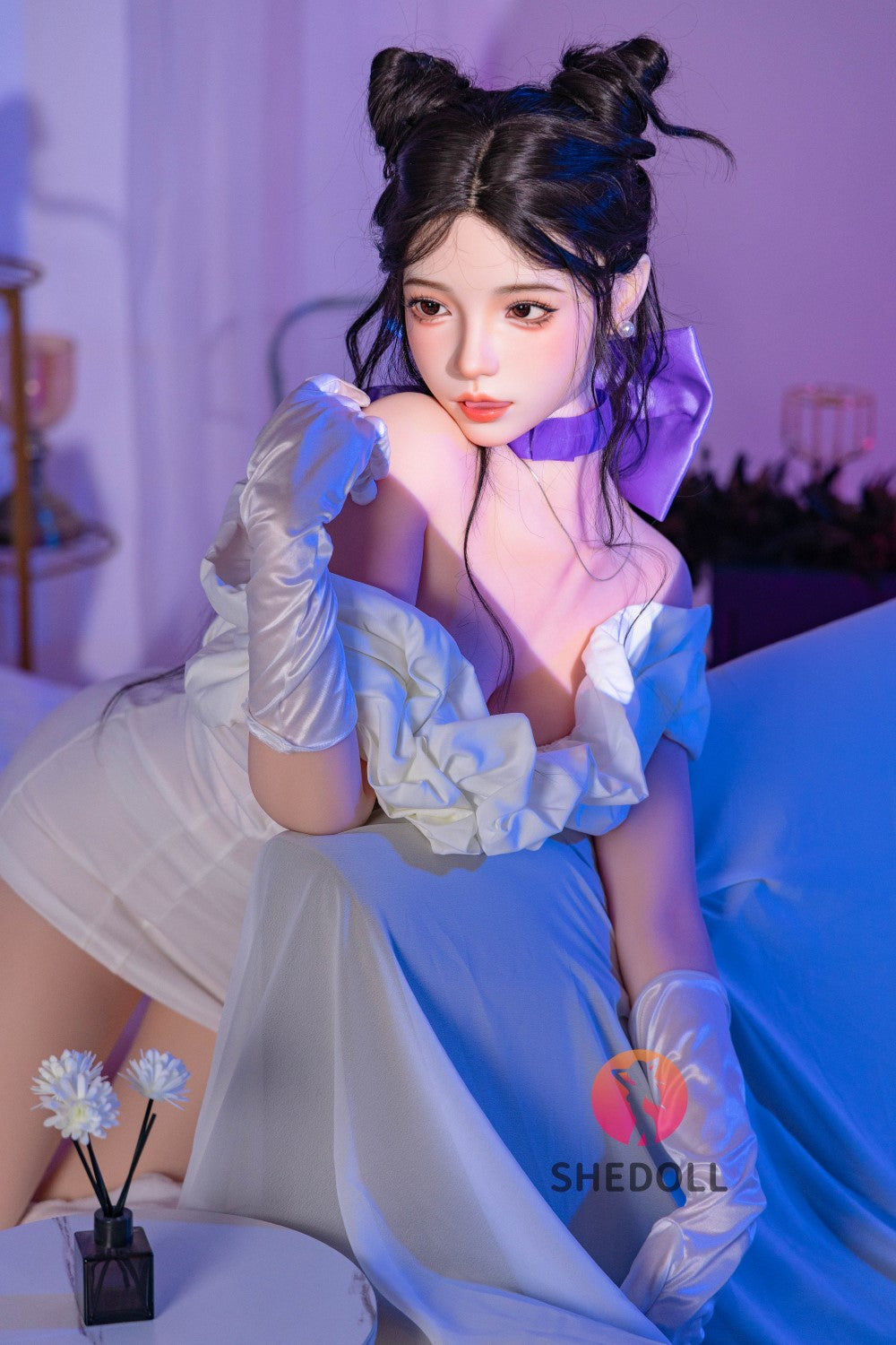 Boneca sexual rosa (SHEDOLL 168cm d-kupa #sh138 2.0 tpe+silicone)