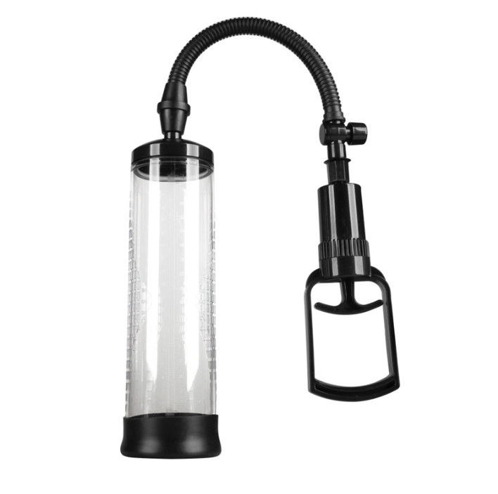 Bomba peniana para aumento e ereção mais dura – 70×220 mm | Desenho Preto