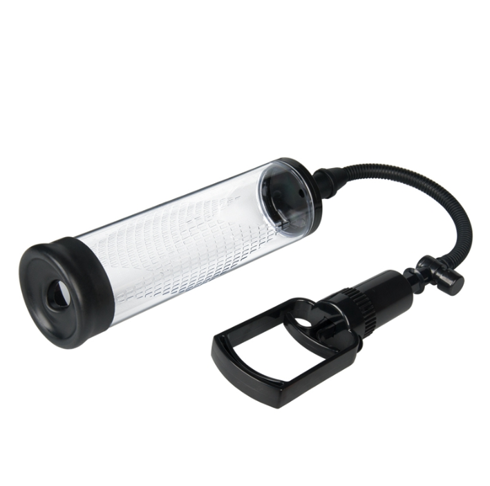 Bomba peniana para aumento e ereção mais dura – 70×220 mm | Desenho Preto