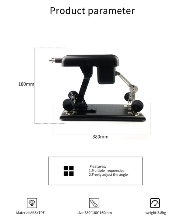 Aparat sexual compact și puternic cu unghi reglabil