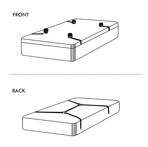 BDSM Комплект - Белезници, дантелено облекло и маска за очи (комплект от 7 части)