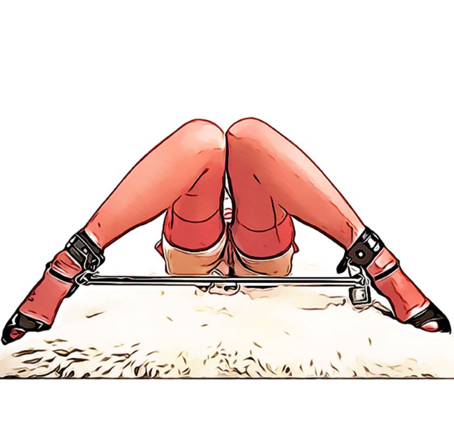 BDSM Hat készlet bilincs, lábbilincs és fém keret – Állítható Bondage készlet pároknak