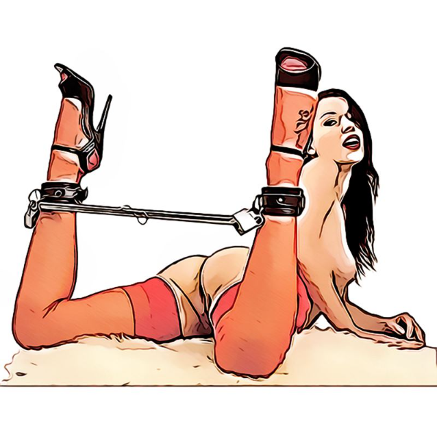 BDSM -Sex -Set mit Handschellen, Fußbalken und Metallrahmen - einstellbares Bondage -Kit für Paare