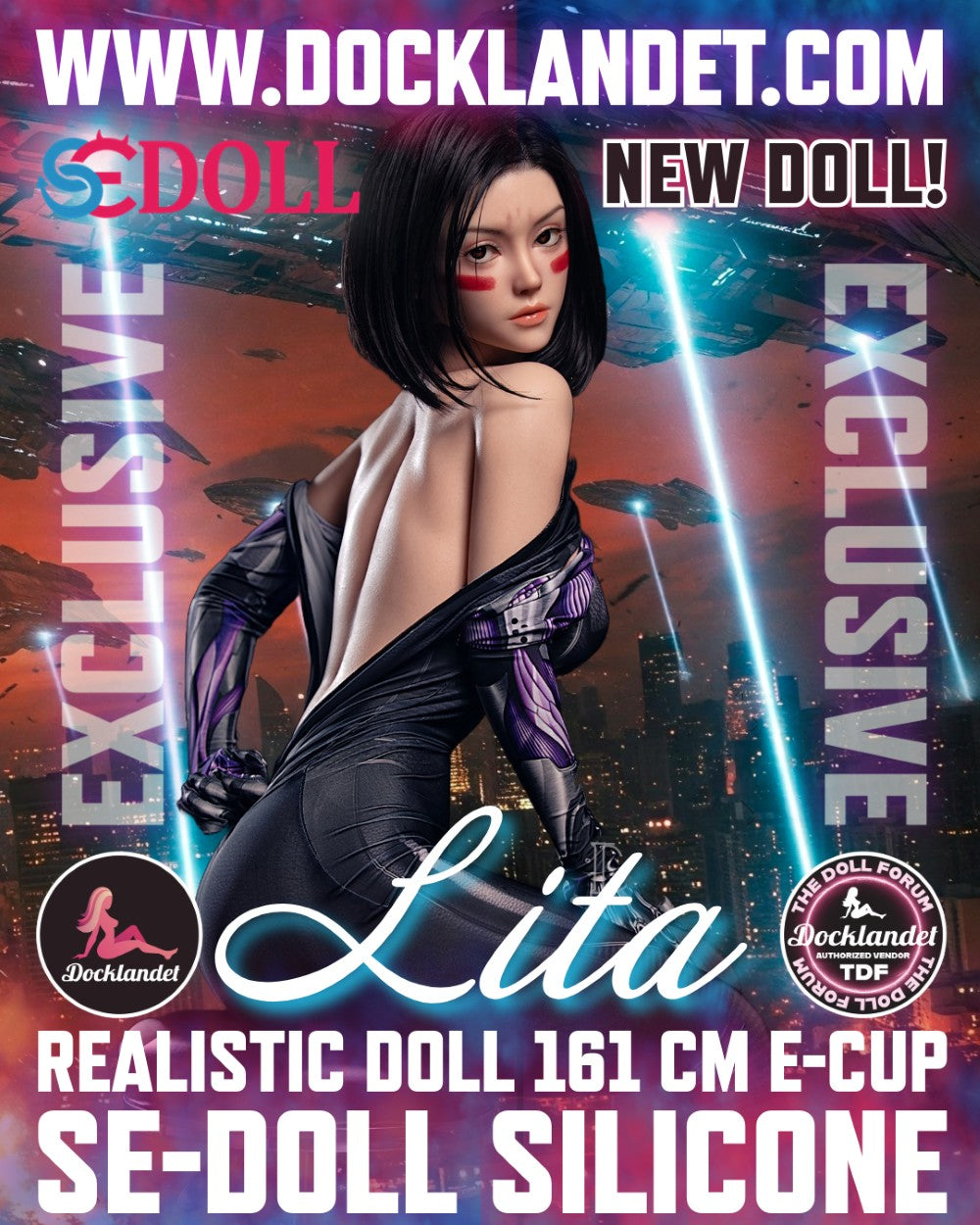 Lita.A "Alita" Sexdocka (SEDoll 161cm E-Kupa #149SC Silikon Pro)