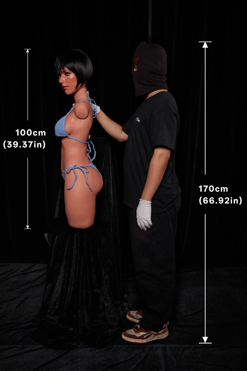 Torse de Livia poupée sexuelle (Climax Doll ULW 100 cm E-tasse Silicone)