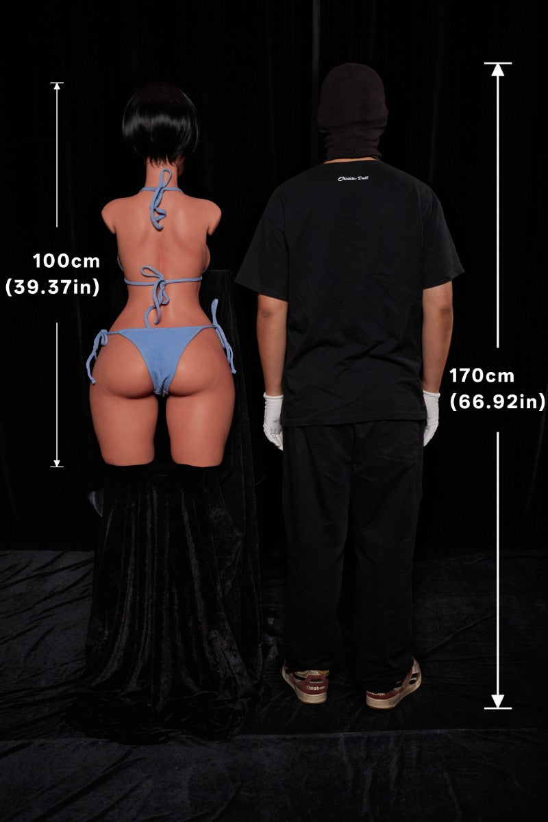 Torse de Livia poupée sexuelle (Climax Doll ULW 100 cm E-tasse Silicone)