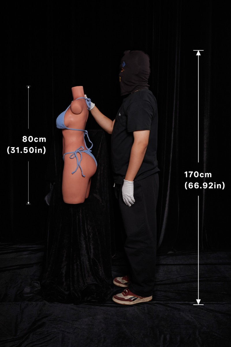 Torse sportif poupée sexuelle (Climax Doll ULW 80cm E-cup Silicone)