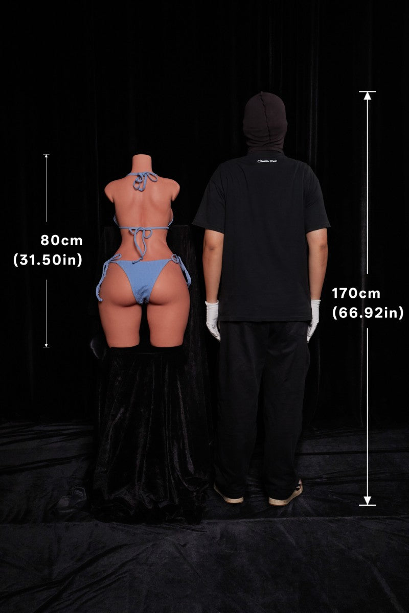 Torse sportif poupée sexuelle (Climax Doll ULW 80cm E-cup Silicone)