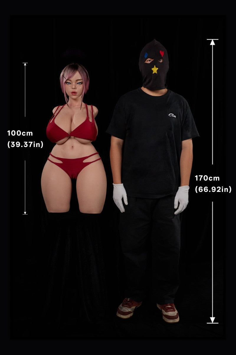 Torse de Rhéa poupée sexuelle (Climax Doll ULW 100 cm K-cup Silicone)
