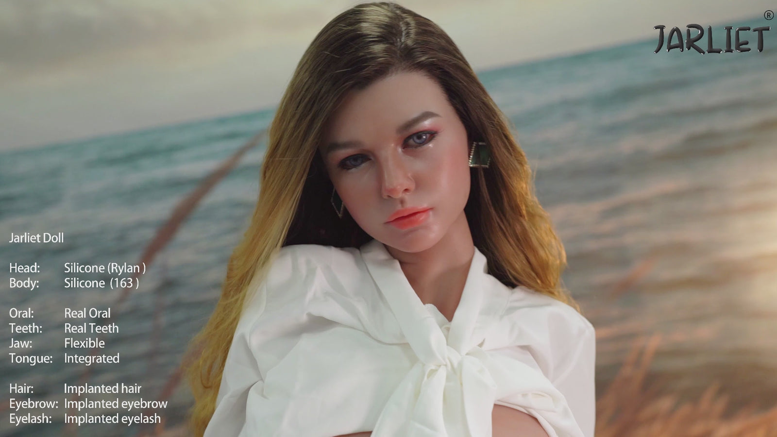 Boneca sexual Rylan (Jarliet Silicone com copo D de 163 cm)