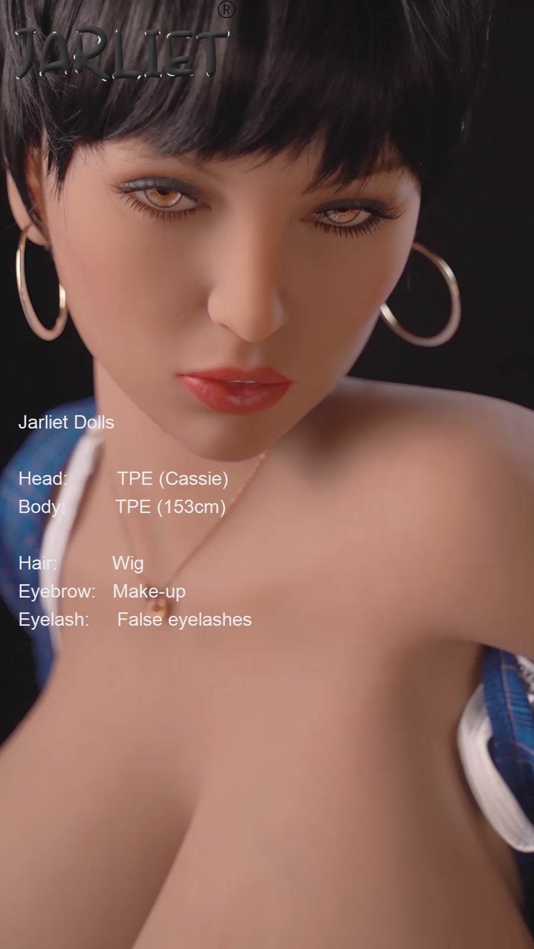 Секс лялька Кессі (Jarliet 153 см K-Cup TPE)
