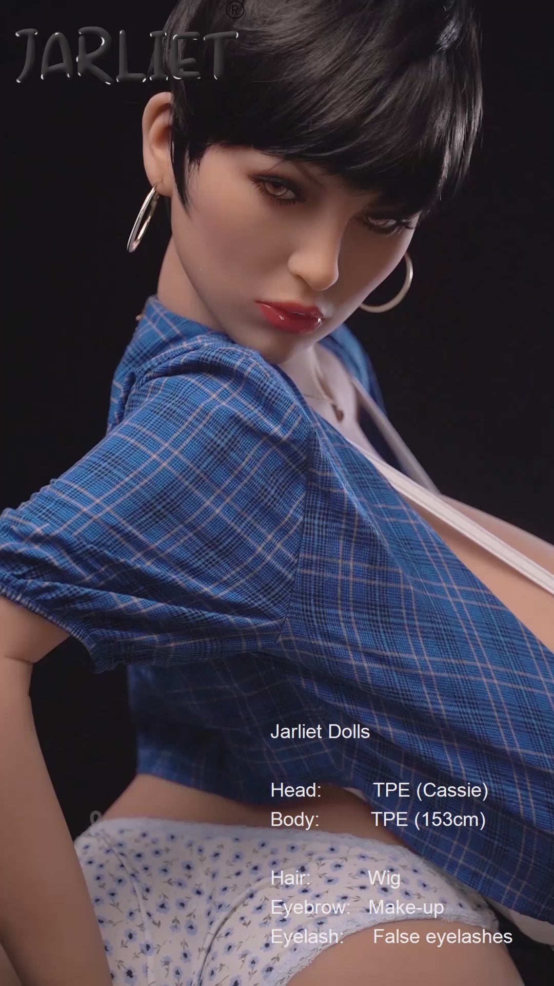 Секс лялька Кессі (Jarliet 153 см K-Cup TPE)